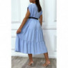 Robe turquoise longue et ample