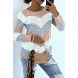 Pull en laine Rose...