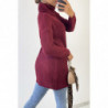 Robe pull bordeaux col roulé très tendance