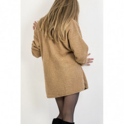 Robe pull camel courte...