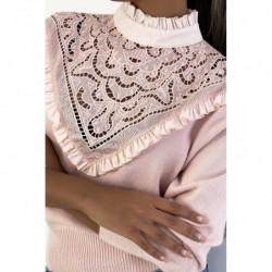 Pull très chic rose poudré...