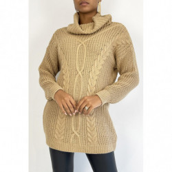 Pull long  camel gros col...