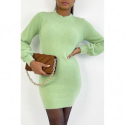 Robe pull vert pistache...