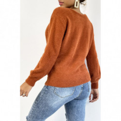 Pull cache coeur cognac...