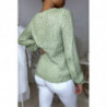 Gros pull vert très agréable à porter