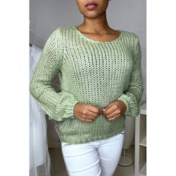 Gros pull vert très agréable à porter