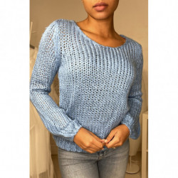 Gros pull bleu très agréable à porter