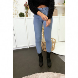 Jeans slim bleu clair avec...