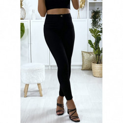 Jeans slim en noir avec poches à l'arrière