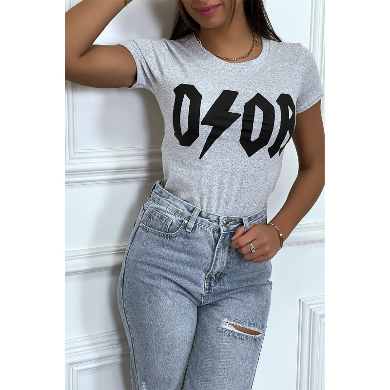 Tee-shirt gris D/OR