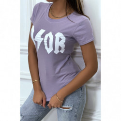 Tee-shirt lilas D/OR