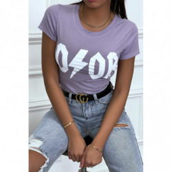 Tee-shirt lilas D/OR