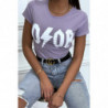 Tee-shirt lilas D/OR