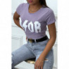 Tee-shirt lilas D/OR