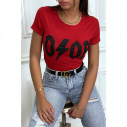 Tee-shirt rouge D/OR