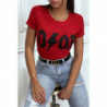 Tee-shirt rouge D/OR