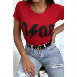 Tee-shirt rouge D/OR