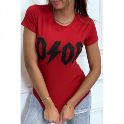 Tee-shirt rouge D/OR