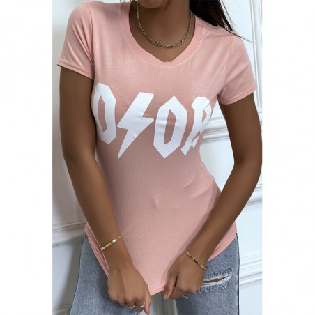 Tee-shirt rose D/OR