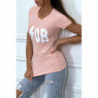 Tee-shirt rose D/OR