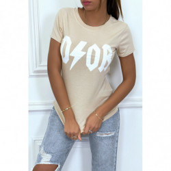 Tee-shirt beige D/OR