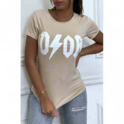 Tee-shirt beige D/OR