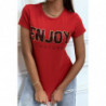 Tee-shirt rouge ENJOY