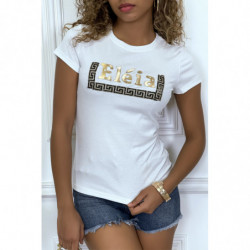 T-shirt blanc manches...