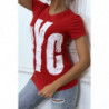 Tee-shirt rouge NYC