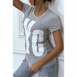 Tee-shirt gris NYC