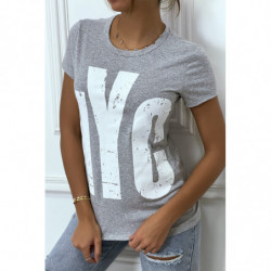 Tee-shirt gris NYC