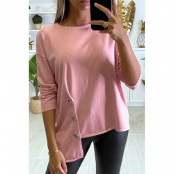 Pull rose pour femme très...