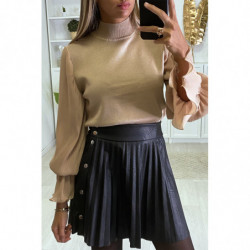 Magnifique pull taupe...