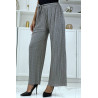 Pantalon imprimé fluide gris - 3