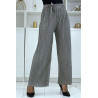 Pantalon imprimé fluide gris - 5