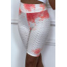 Cycliste tie and dye corail push-up et anti-cellulite - 4