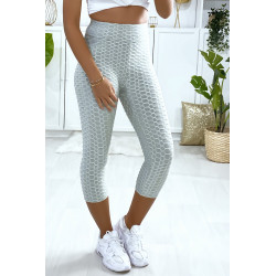 Legging corsaire Push Up gris très fashion - 2