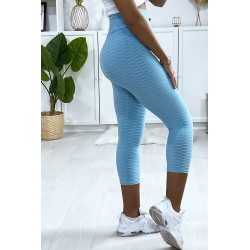 Legging corsaire Push Up bleu très fashion - 2