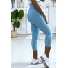 Legging corsaire Push Up bleu très fashion - 2