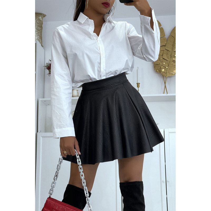 Chemise blanche classique en coton - 1