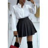 Chemise blanche classique en coton - 1