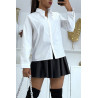 Chemise blanche classique en coton - 5