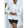 Chemise blanche classique en coton - 7