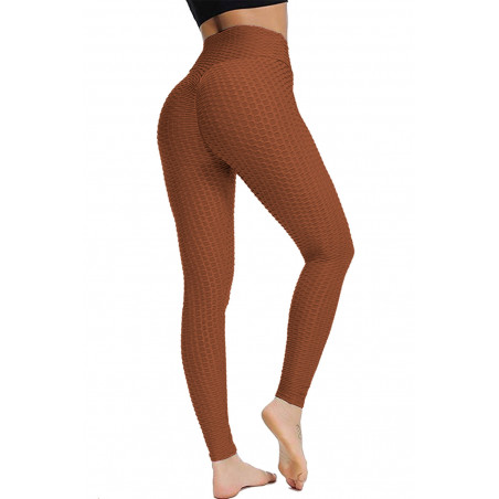 Legging Push Up cognac très fashion. Le best seller du moment - 2