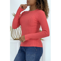 Pull corail très doux - 3