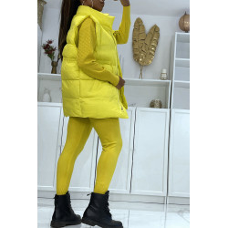 Ensemble d'hiver 3 pièces jaune doudoune et jogging côtelé

Style casual chic et cocooning - 3