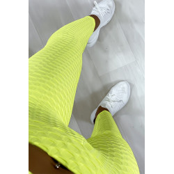 Ensemble legging et top push up jaune - 5