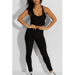 Ensemble legging et top push up noir - 2