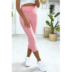 Legging corsaire Push Up rose très fashion - 1