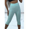 Legging push up vert d'eau mi-long anti-cellulite - 3